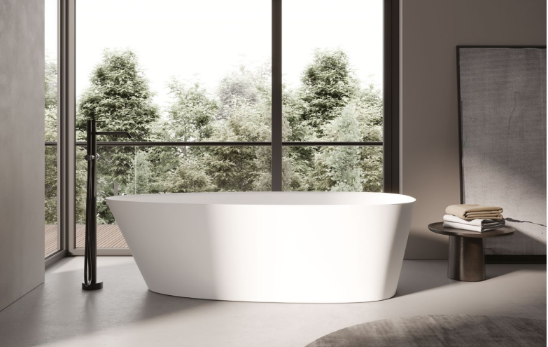 BAIGNOIRE DESIGN ALMOND BIANCO