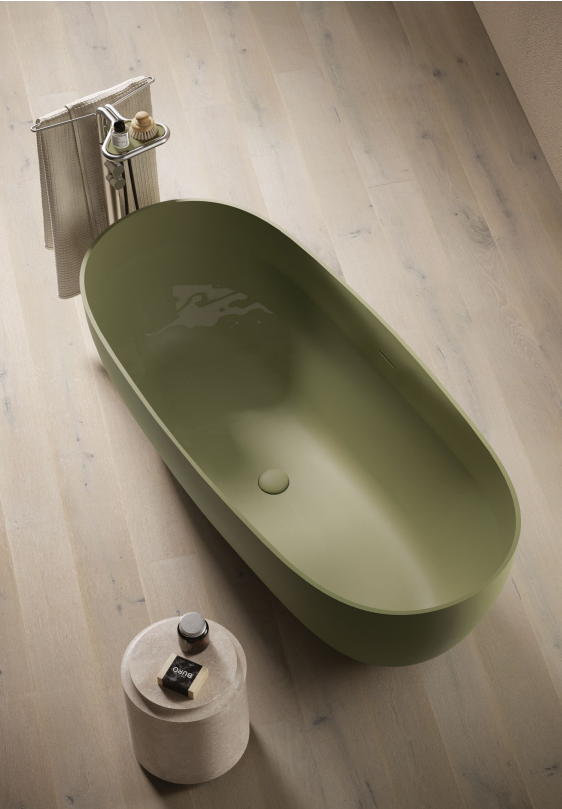 BAIGNOIRE DESIGN ELLISSE VERDE CANNA