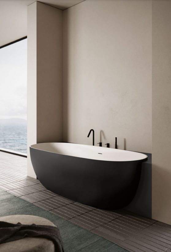 BAIGNOIRE DESIGN ELLISSE NERO